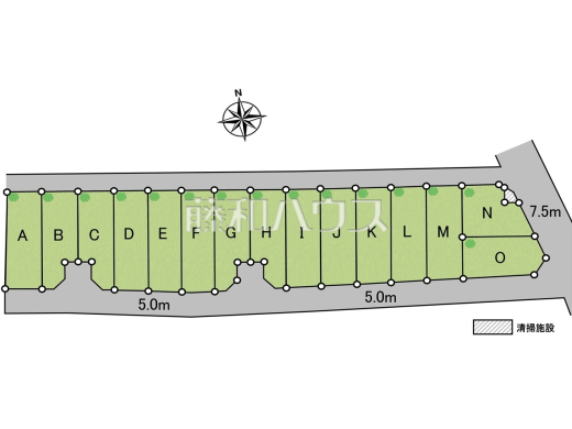 全体区画図　【清瀬市野塩３丁目】