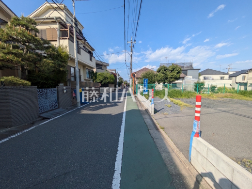 接道状況および現場風景　【練馬区下石神井２丁目】