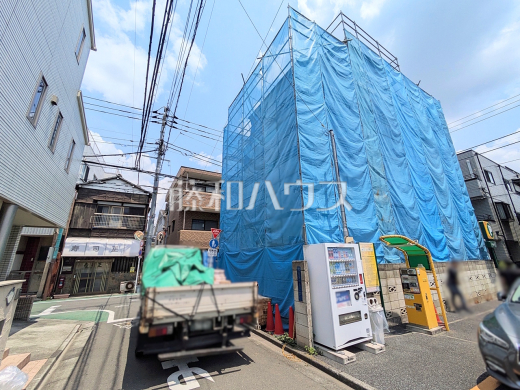 接道状況および現場風景　【三鷹市下連雀２丁目】