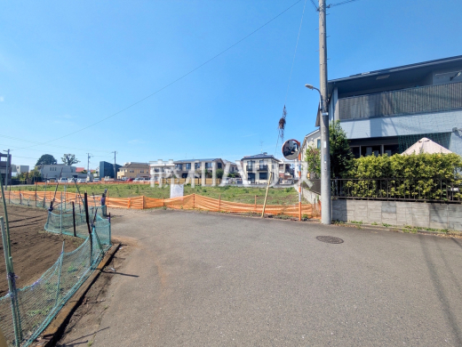 接道状況および現場風景　【調布市若葉町２丁目】