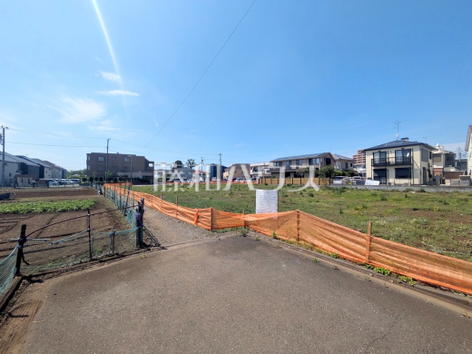 接道状況および現場風景　【調布市若葉町２丁目】