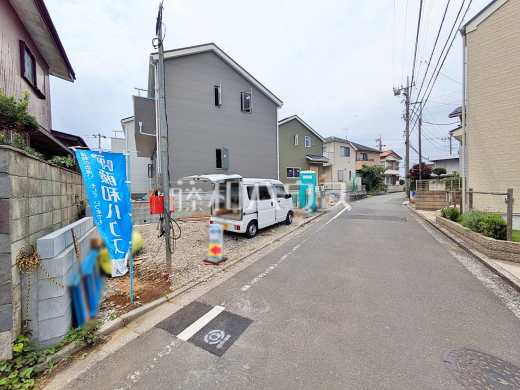接道状況および現場風景　【東大和市奈良橋６丁目】