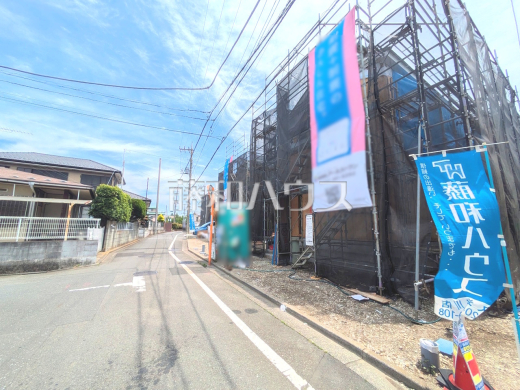 3号棟　接道状況および現場風景　【東大和市奈良橋６丁目】