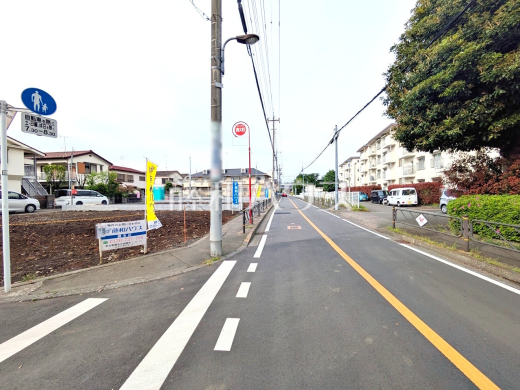 接道状況および現場風景　【調布市富士見町３丁目】