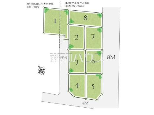 全体区画図　【調布市富士見町３丁目】