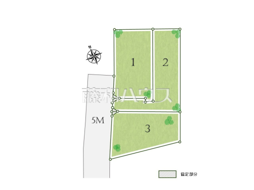 全体区画図　【狛江市東野川３丁目】