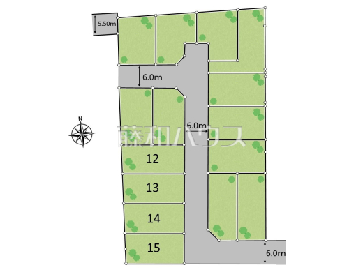 全体区画図　【国分寺市北町４丁目】 見学はしたいけど、なかなか時間が取れない・・・そんな方に出勤前や仕事終わりにマイホームを見学できるサポートをいたします。 
