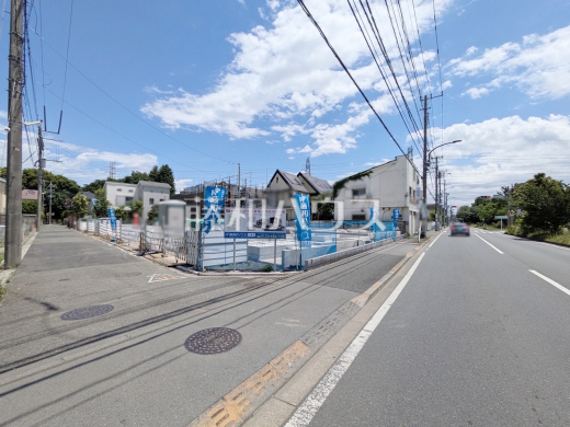 接道状況および現場風景　【武蔵野市桜堤３丁目】