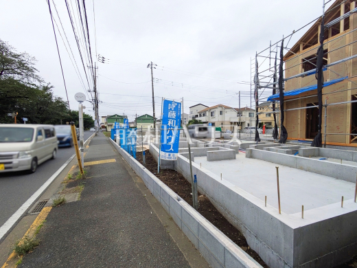 接道状況および現場風景　【武蔵野市桜堤３丁目】