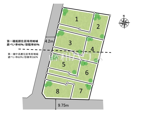 全体区画図　【武蔵野市桜堤３丁目】