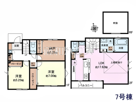 7号棟　間取図　【武蔵野市桜堤３丁目】