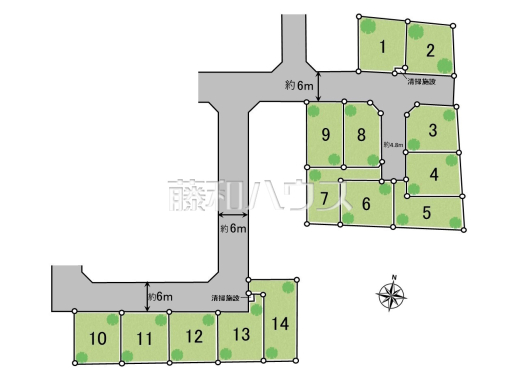全体区画図　【新座市片山３丁目】