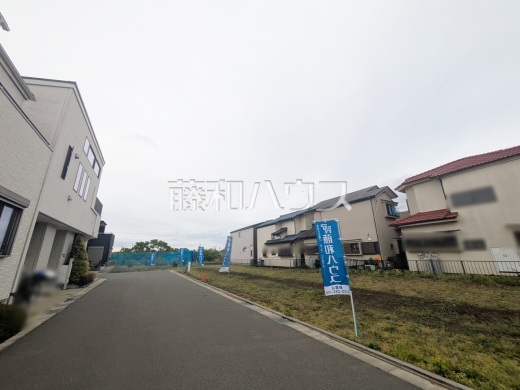 接道状況および現場風景　【新座市片山３丁目】