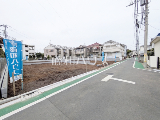 接道状況および現場風景　【三鷹市井口５丁目】