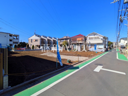 接道状況および現場風景　【三鷹市井口５丁目】