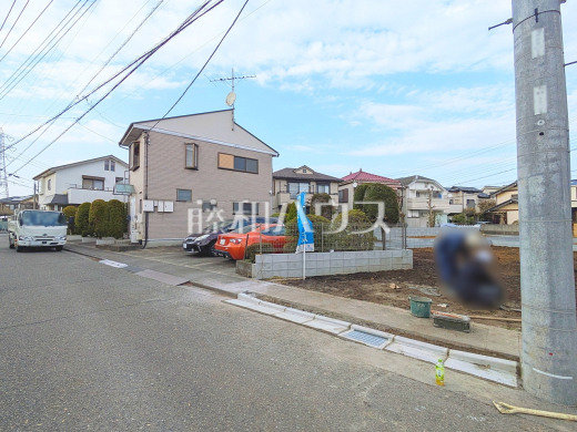 接道状況および現場風景　【三鷹市井口５丁目】
