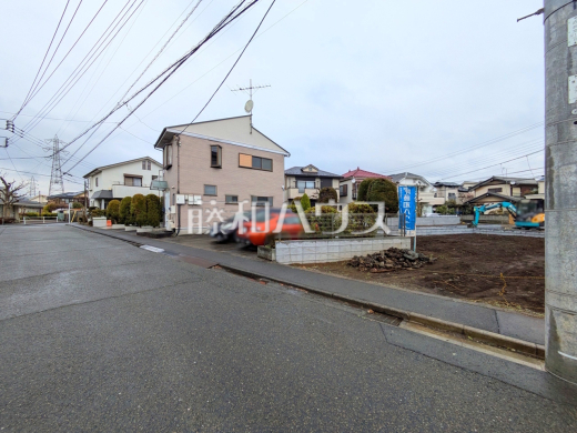 接道状況および現場風景　【三鷹市井口５丁目】