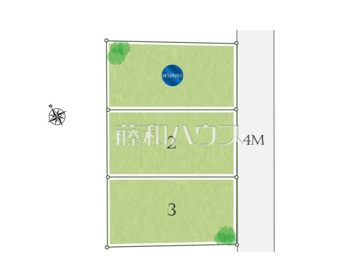 全体区画図　【調布市調布ケ丘４丁目】