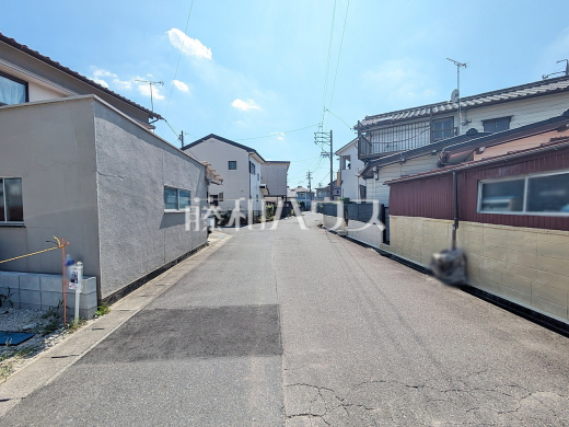 接道状況および現場風景　【春日井市坂下町３丁目】