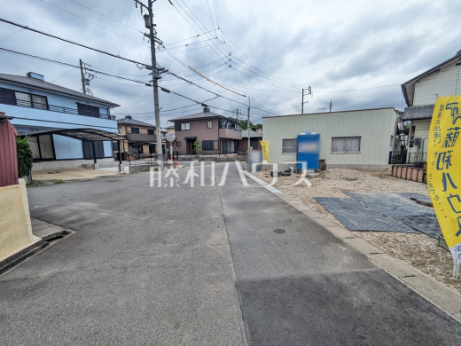 接道状況および現場風景　【春日井市坂下町３丁目】