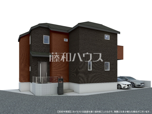 1号棟　完成予想図（外観）　【八王子市西寺方町】