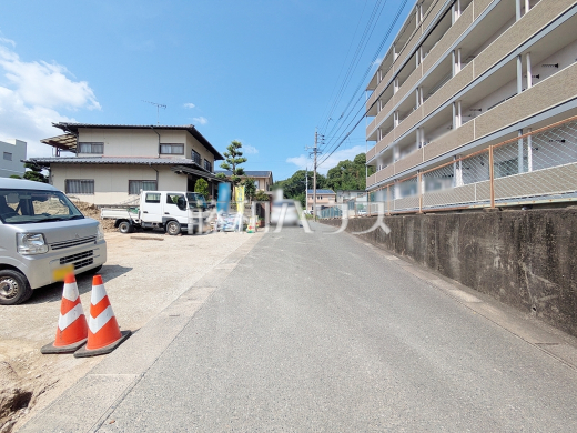 接道状況および現場風景　【福岡市博多区月隈６丁目】