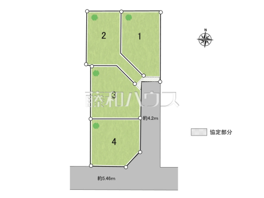 全体区画図　【小平市学園西町２丁目】