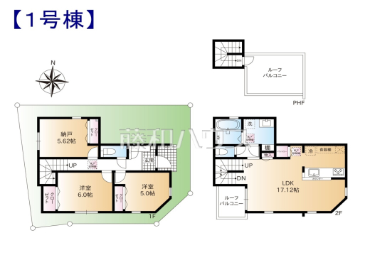 1号棟　間取図　【練馬区下石神井３丁目】