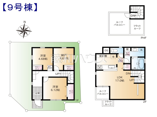 9号棟　間取図　【練馬区下石神井３丁目】