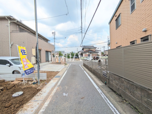 接道状況および現場風景　【春日井市町屋町】