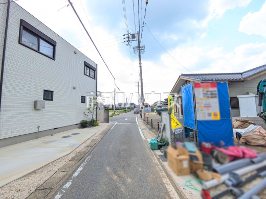 接道状況および現場風景　【春日井市町屋町】