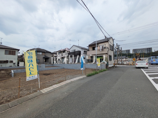 接道状況および現場風景 【日野市東豊田2丁目】