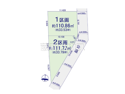 全体区画図　【春日井市如意申町２丁目】