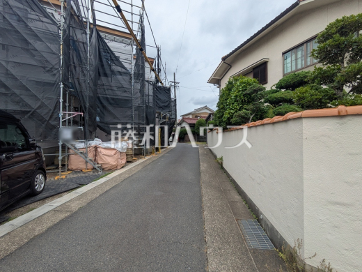 接道状況および現場風景　【春日井市如意申町２丁目】