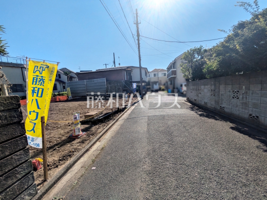 接道状況および現場風景　【狛江市岩戸南３丁目】