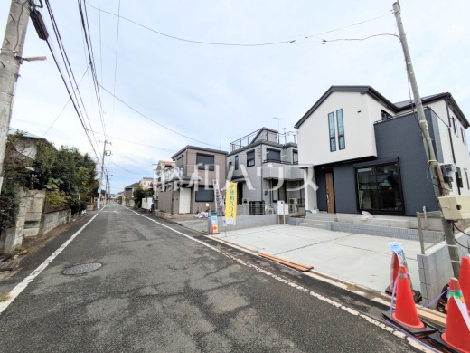 1号棟 接道状況および現場風景 【東大和市南街3丁目】