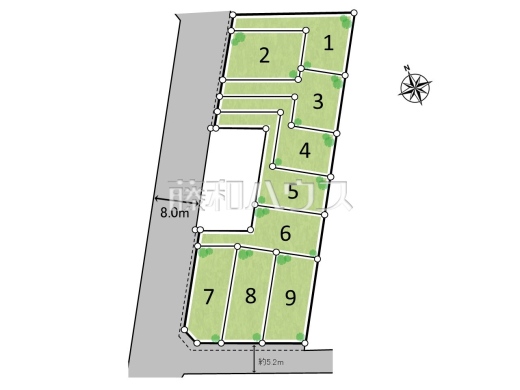 全体区画図　【府中市新町２丁目】