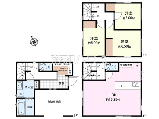 1号棟　間取図　【朝霞市本町２丁目】