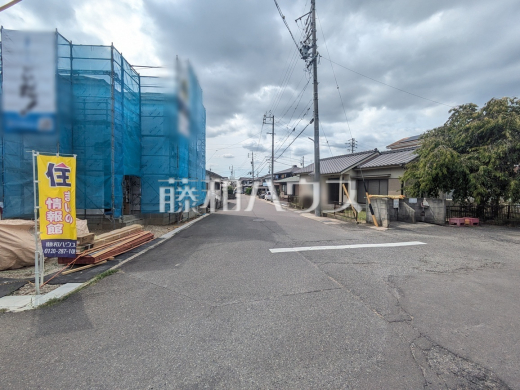 接道状況および現場風景　【春日井市坂下町３丁目】