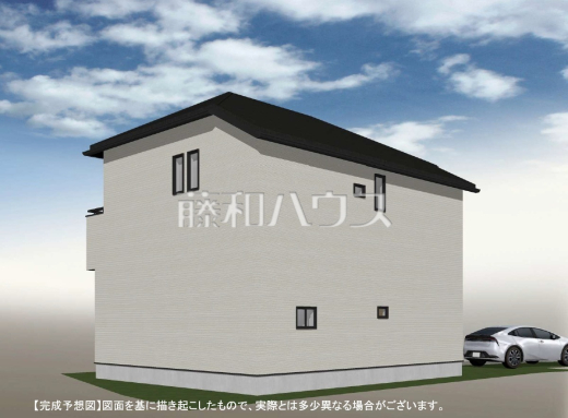 ≪完成予想図・外観パース≫  土日祝はもちろん、平日のご案内も可能です。まずはお気軽にお問合せ下さいませ。【東久留米市新川町１丁目】　
[参考プラン] 
建物価格：1,800万円（税込）　建物面積：98.12m&sup2;