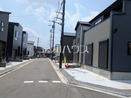 20号棟　接道状況および現場風景　【新座市池田４丁目】