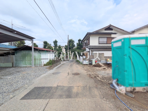 接道状況および現場風景　【東久留米市下里１丁目】