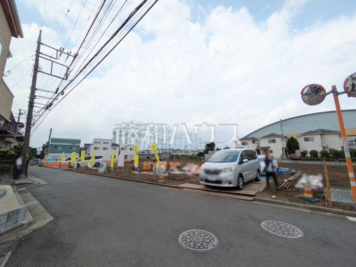 接道状況および現場風景　【新座市野寺５丁目】