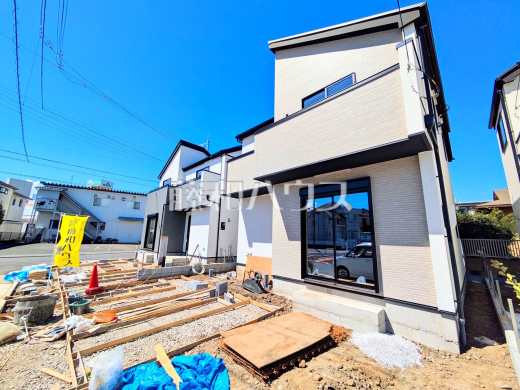 2号棟　接道状況および現場風景　【府中市分梅町３丁目】