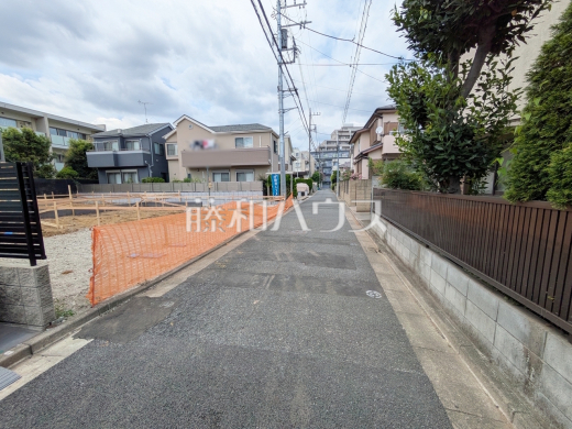 接道状況および現場風景 【杉並区高井戸西2丁目】