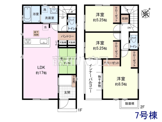 7号棟　間取図　【八重瀬町字安里】