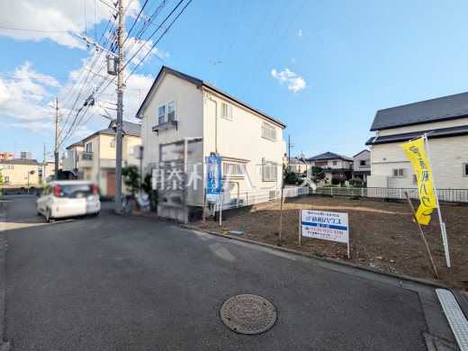 接道状況および現場風景　【調布市菊野台３丁目】