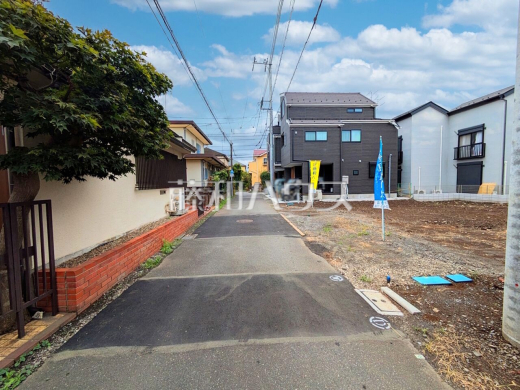 接道状況および現場風景　【国分寺市東戸倉２丁目】