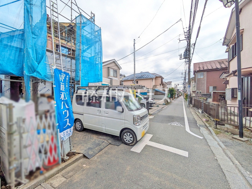 接道状況および現場風景 【立川市栄町5丁目】