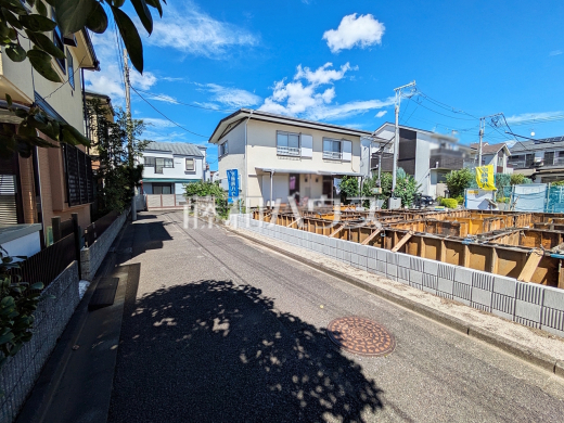 接道状況および現場風景 【練馬区三原台1丁目】